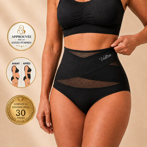 Culotte gainante post-partum Veltro à bande croisée 360°
